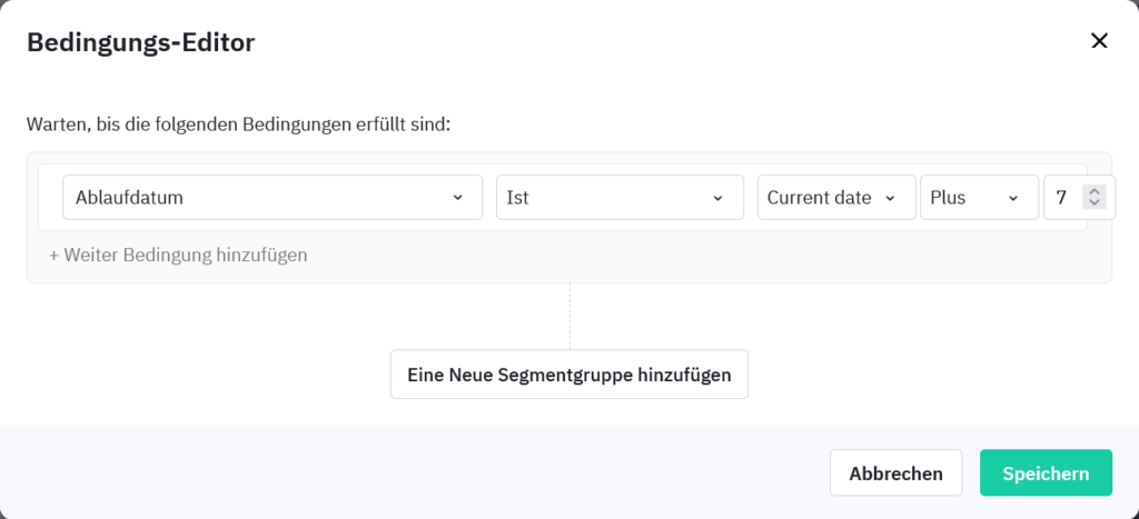 Warteposition in ActiveCampaign abhängig von einem bestimmtem Datum